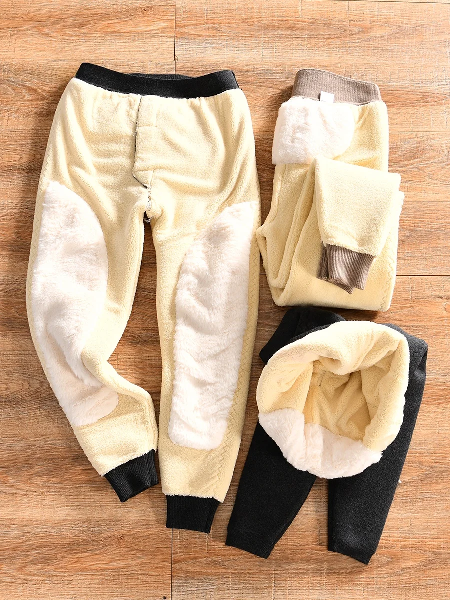 Extra Thick Warm Woolen Pants Men Women High Waist Long Trousers Fleece Lined Slim Fit Base Layer Winter Thermal Trousers
Extra Thick Warm Woolen Pants Men Women High Waist Long Trousers Fleece Lined Slim Fit Base Layer Winter Thermal Trousers