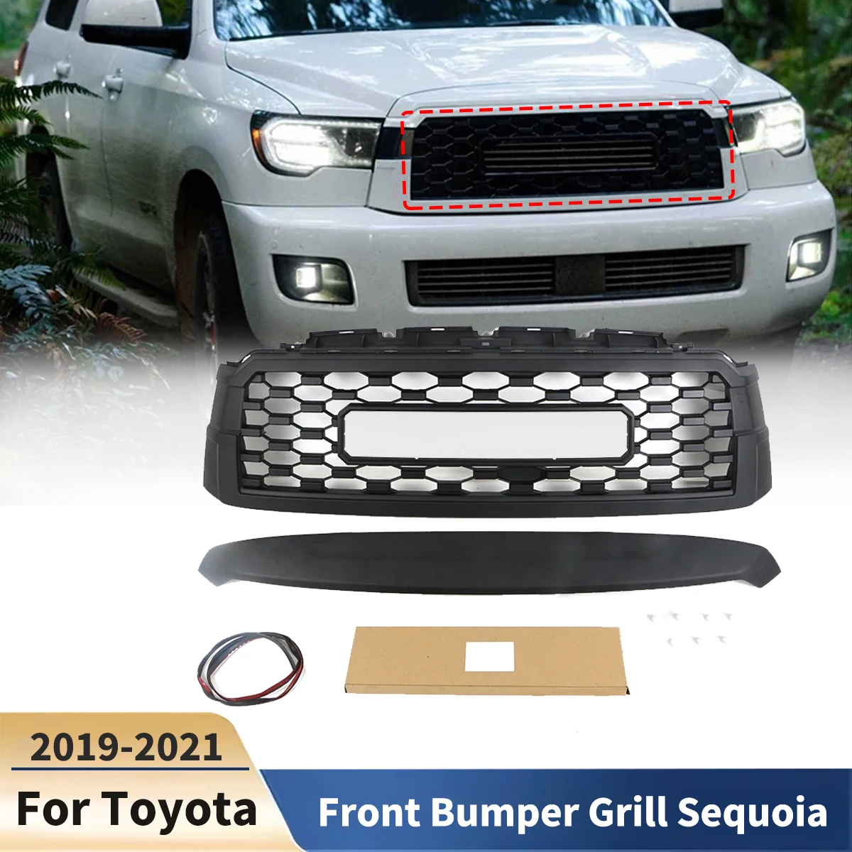 Front Bumper Grill Grille For Toyota Sequoia 2019 2020 2021 Lower Mesh Cover Trim Auto Parts Modification Accessories Tuning
Front Bumper Grill Grille For Toyota Sequoia 2019 2020 2021 Lower Mesh Cover Trim Auto Parts Modification Accessories Tuning