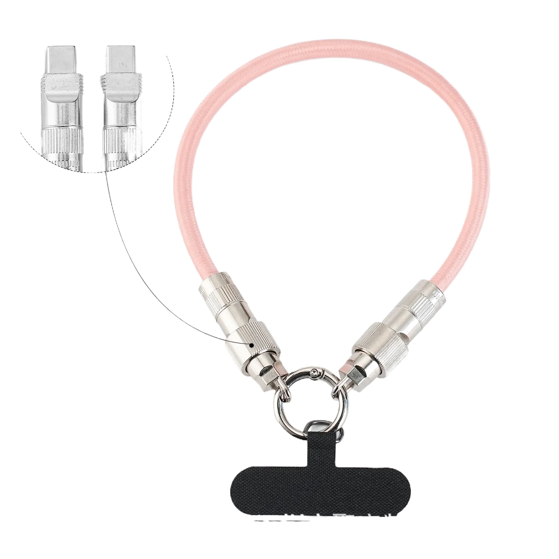 Creative 2-in-1 Data Cable Bracelet Suitable For Multi-Port Fast Charging Cables Personalized Detachable Mobile Phone Lanyard
Creative 2-in-1 Data Cable Bracelet Suitable For Multi-Port Fast Charging Cables Personalized Detachable Mobile Phone Lanyard