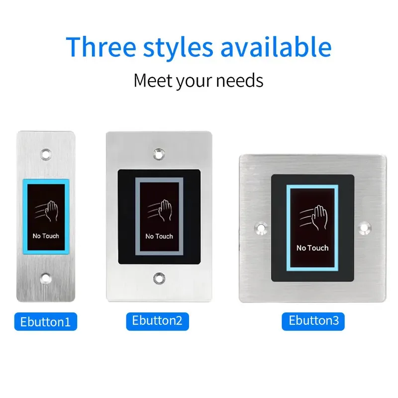 Waterproof 10-24V Touchless Door Access Control Electronic Lock Release Switch IR Contactless Infrared No Touch Exit Button
Waterproof 10-24V Touchless Door Access Control Electronic Lock Release Switch IR Contactless Infrared No Touch Exit Button