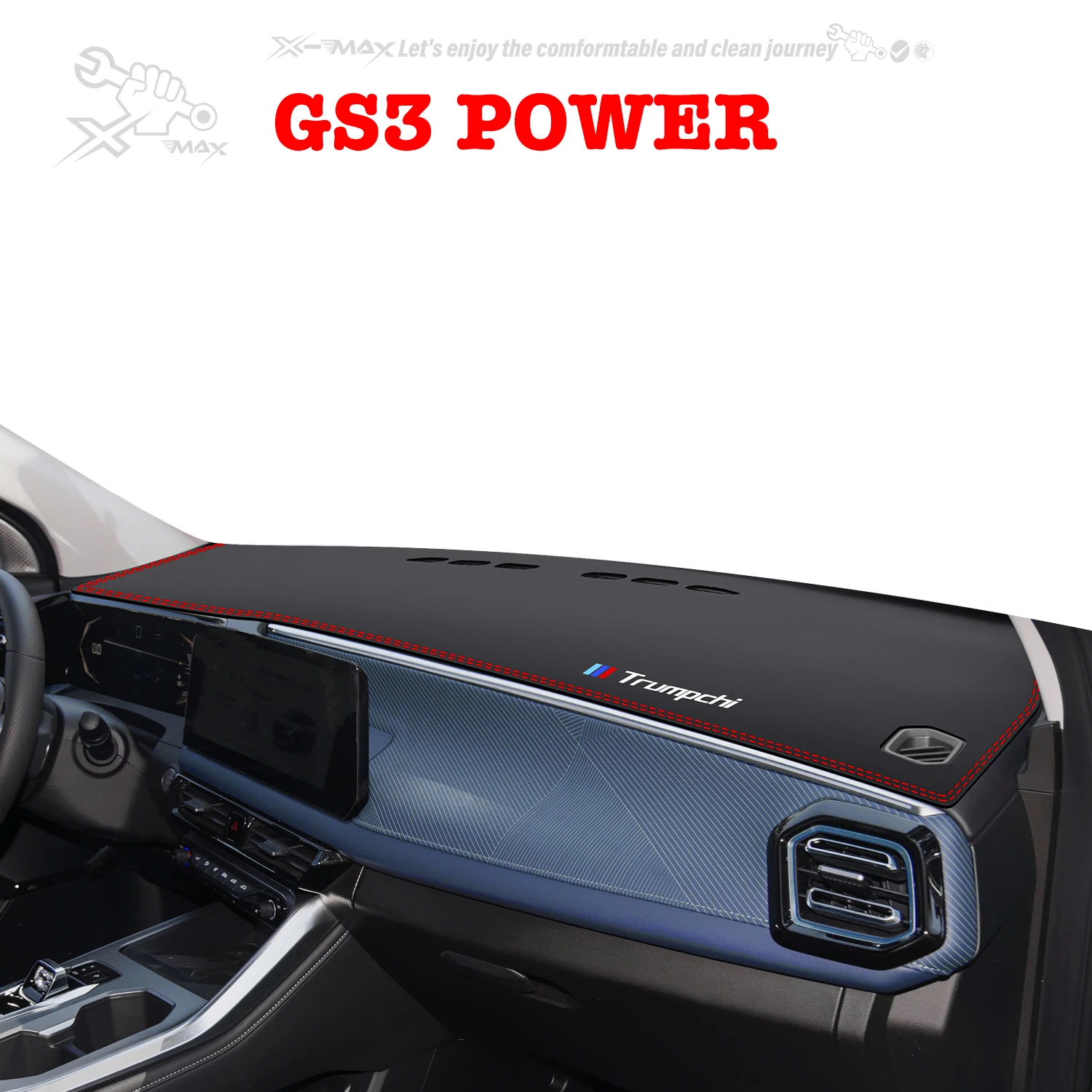 Коврик для приборной панели автомобиля с левым рулем для Trumpchi GS3 POWER 2017-24, зеркальный центральный коврик для приборной панели, защита от солнца
Коврик для приборной панели автомобиля с левым рулем для Trumpchi GS3 POWER 2017-24, зеркальный центральный коврик для приборной панели, защита от солнца