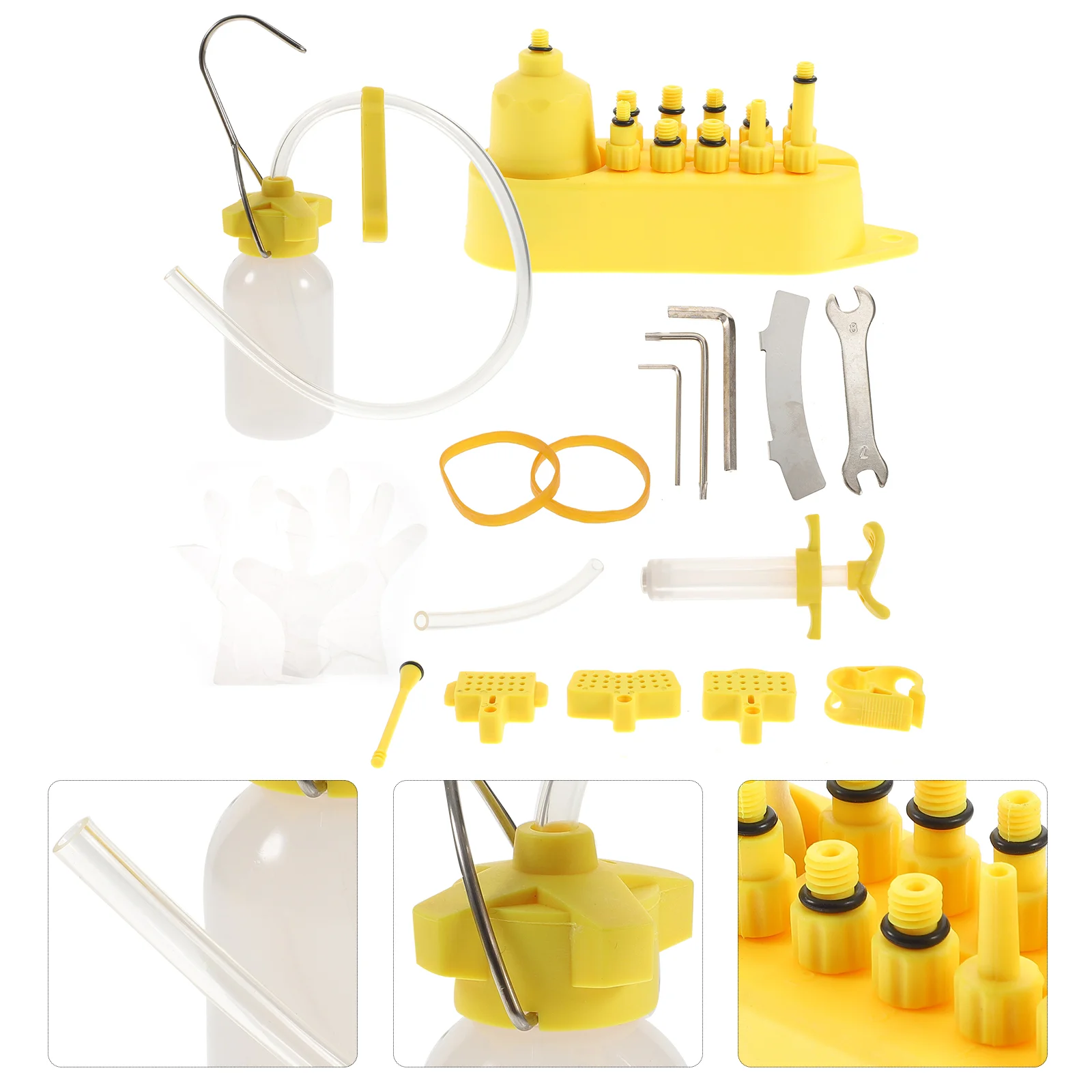 Disc Brake Oil Bleed Kit Hydraulic Bike Brake Repair Tool Maintenance Automatic Front Fork Oiling Set Varies Adapters Low
Disc Brake Oil Bleed Kit Hydraulic Bike Brake Repair Tool Maintenance Automatic Front Fork Oiling Set Varies Adapters Low