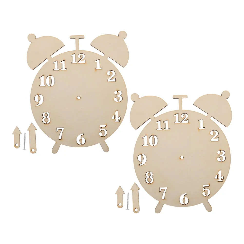 2Sets Wooden Clock Replacement Parts DIY Hand Painting Educational Kit for Kids Creative Learning Home Classroom 
2Sets Wooden Clock Replacement Parts DIY Hand Painting Educational Kit for Kids Creative Learning Home Classroom