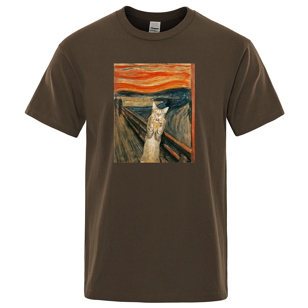 The Scream Art Retort Cat Print T-Shirt Men Style Quality Tshirt Harajuku Breathable Clothing Comfortable Fit Men'S T-Shirts
The Scream Art Retort Cat Print T-Shirt Men Style Quality Tshirt Harajuku Breathable Clothing Comfortable Fit Men'S T-Shirts