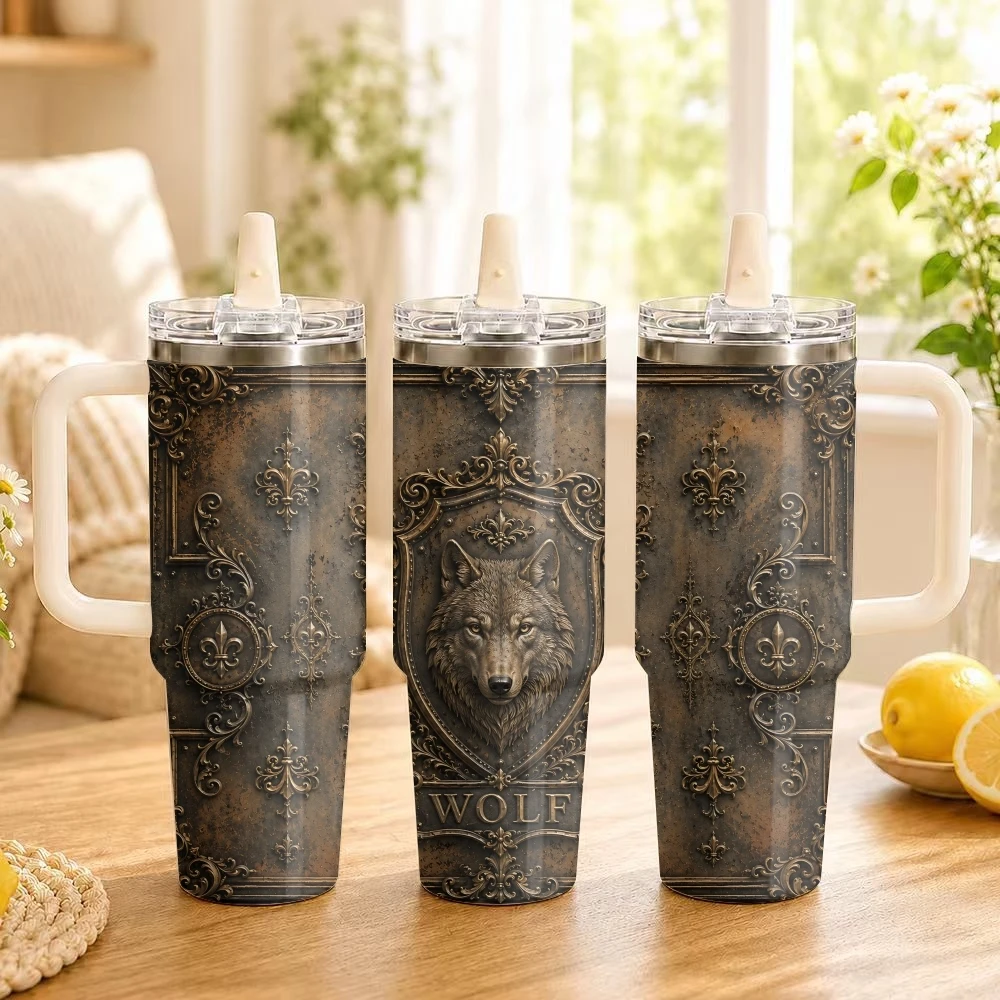 Retro Bronze Hunting Deer Wolf Vacuum Flasks 40oz Thermal Tumbler Handle Stainless Steel Insulated Water Portable Mug Cup
Retro Bronze Hunting Deer Wolf Vacuum Flasks 40oz Thermal Tumbler Handle Stainless Steel Insulated Water Portable Mug Cup