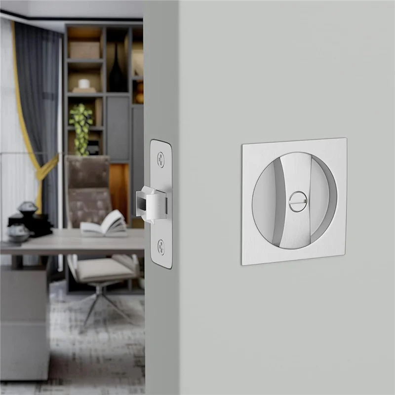 Pocket Door Lock For Bed/Bath, Contemporary Privacy Square Pocket Door Hardware, Flush Pocket Door Latch
Pocket Door Lock For Bed/Bath, Contemporary Privacy Square Pocket Door Hardware, Flush Pocket Door Latch