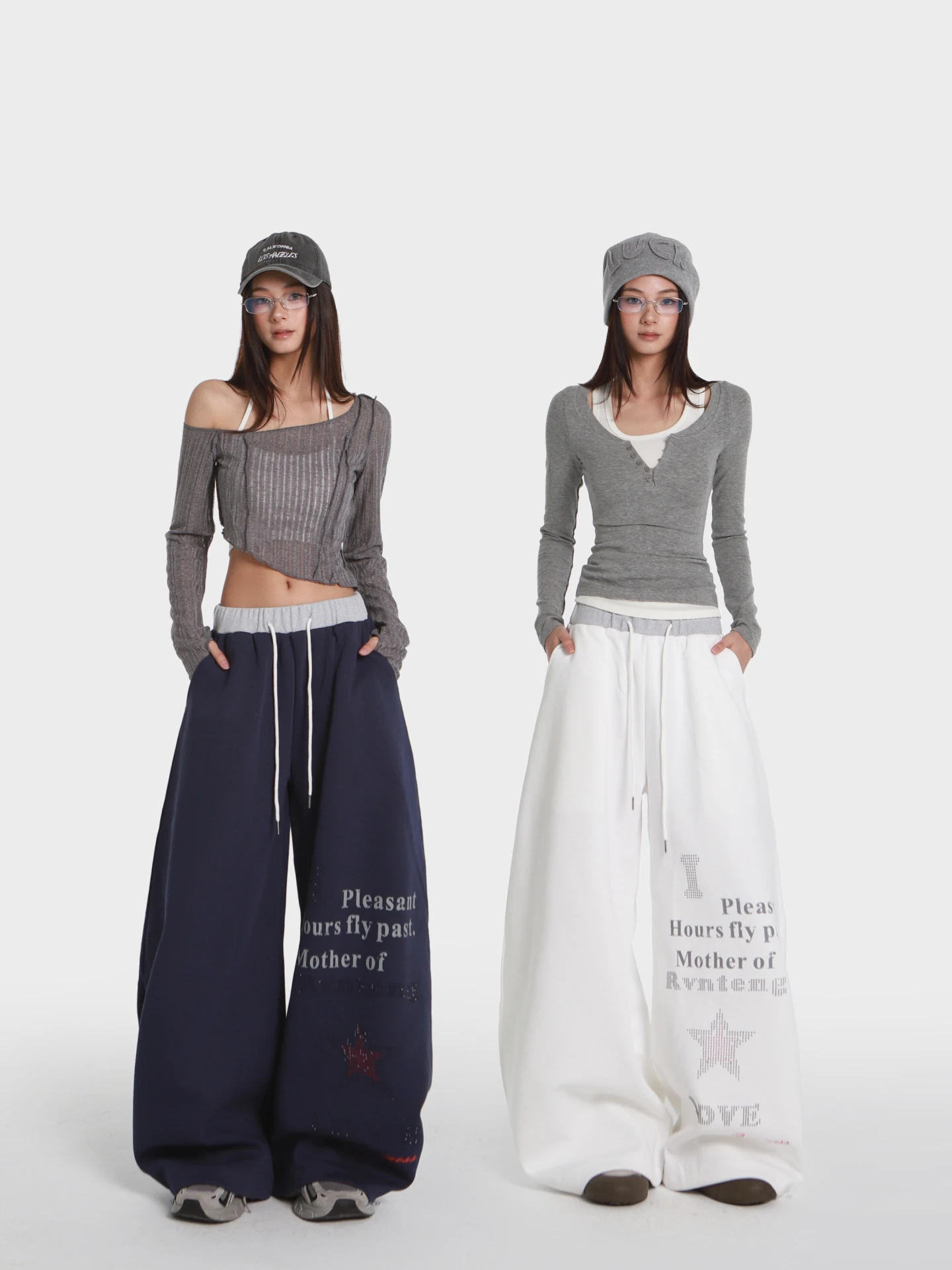 White Asymmetrical High Waist Sport Pants Women's Loose Drapey Wide Leg Street Dance Casual Pants Lin Xiaohua American Style
White Asymmetrical High Waist Sport Pants Women's Loose Drapey Wide Leg Street Dance Casual Pants Lin Xiaohua American Style