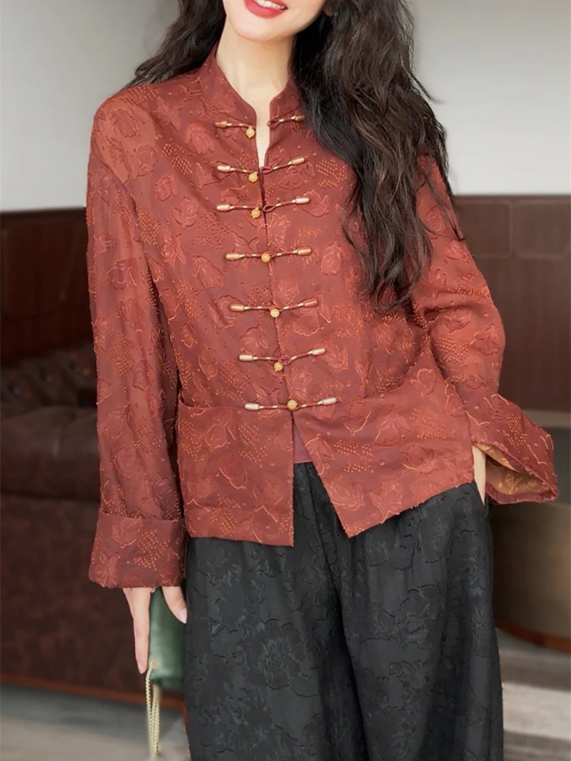 Ele Silk Jaet Women's Stand Collar Button up Thin Outerwear Spring Faion Commute Sle Long Sve Y50099
Ele Silk Jaet Women's Stand Collar Button up Thin Outerwear Spring Faion Commute Sle Long Sve Y50099