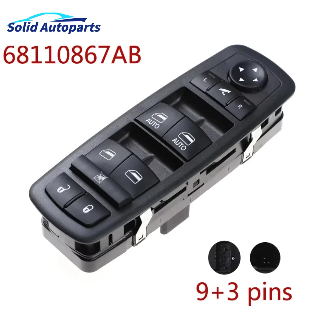 68110867AB 3+9pins Front Driver Power Window Switch Master For 2013-2016 Dodge Ram 1500 2500 3500
68110867AB 3+9pins Front Driver Power Window Switch Master For 2013-2016 Dodge Ram 1500 2500 3500