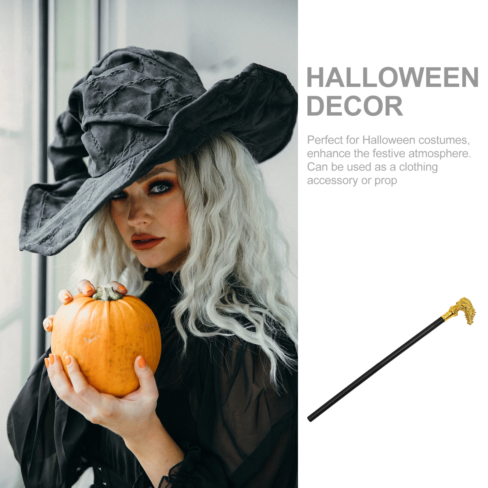 Dragon Head Scepter Punk Style Walking Cane Halloween Costume Accessory Plastic Lightweight Crutch Prop Cosplay Ornament
Dragon Head Scepter Punk Style Walking Cane Halloween Costume Accessory Plastic Lightweight Crutch Prop Cosplay Ornament