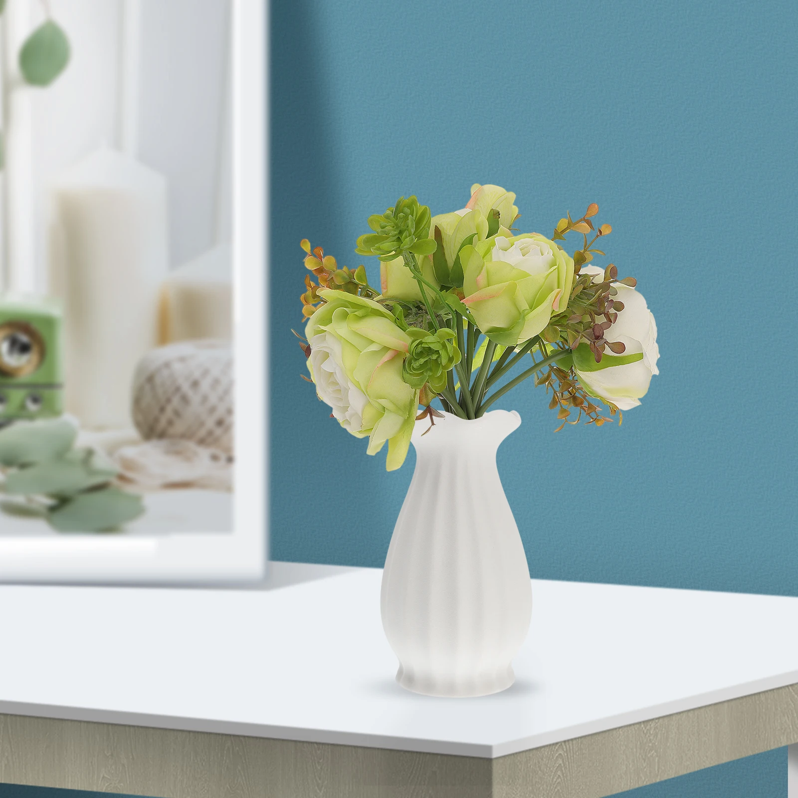 Fake Flower Decor Simulation Bouquet Artificial Flower for Home Wedding Party Theme Decoration Long Term Use No Maintenance
Fake Flower Decor Simulation Bouquet Artificial Flower for Home Wedding Party Theme Decoration Long Term Use No Maintenance