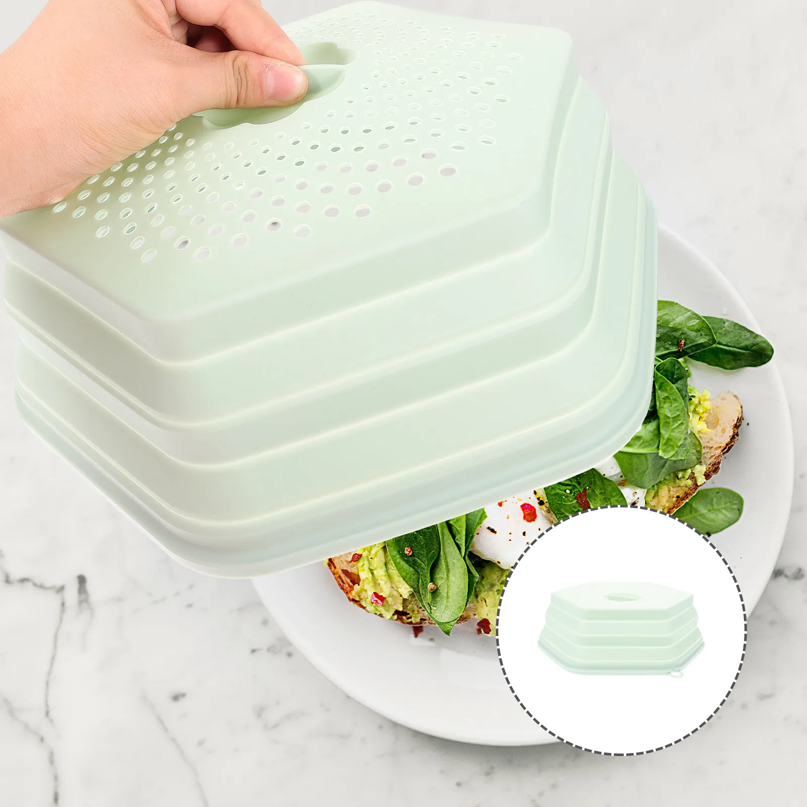 Многоразовая силиконовая крышка-контейнер для микроволновки, пищевая, антипригарная, термостойкая, для защиты посуды, для дома, ресторанов, отелей
Многоразовая силиконовая крышка-контейнер для микроволновки, пищевая, антипригарная, термостойкая, для защиты посуды, для дома, ресторанов, отелей