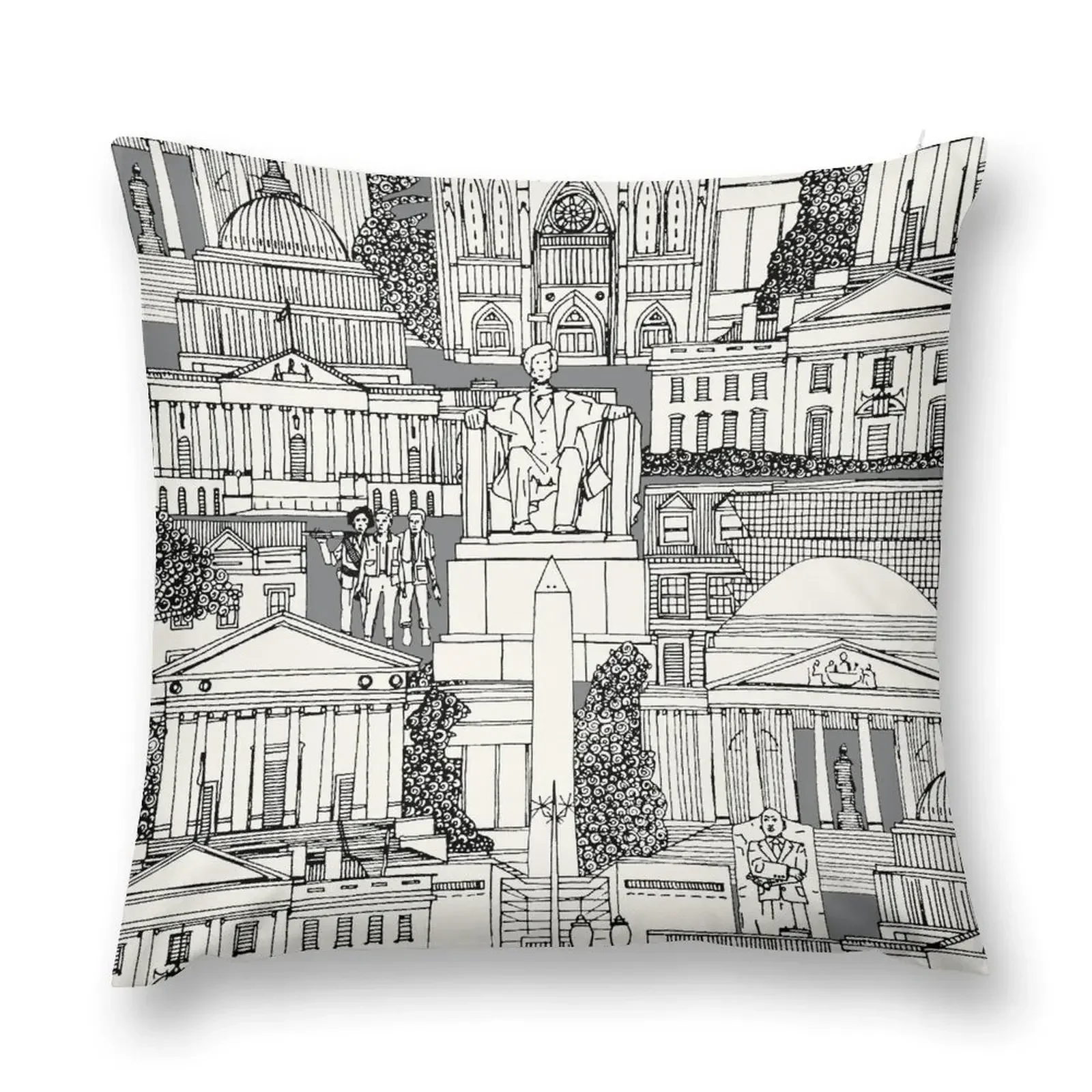 Washington DC toile gray Throw Pillow Pillow Cases Luxury Cushion Cover Christmas Pillow Covers
Washington DC toile gray Throw Pillow Pillow Cases Luxury Cushion Cover Christmas Pillow Covers