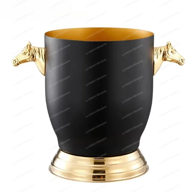 Stainless steel gold ice bucket with horse handle beverage bucket cooling beverage champagne ice bucket
Stainless steel gold ice bucket with horse handle beverage bucket cooling beverage champagne ice bucket