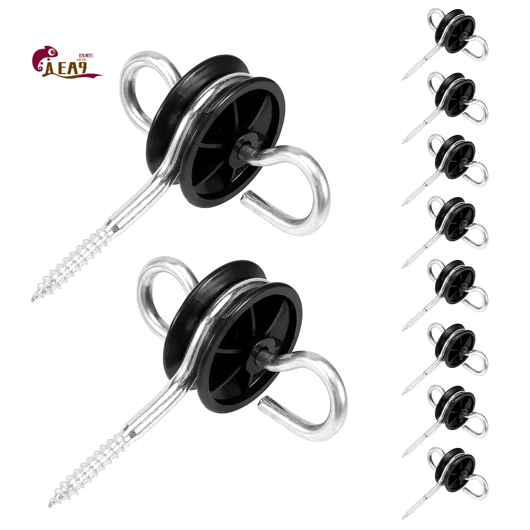 AEA9-10Pcs Electric Fence Gate Handle Anchor Electric Fence Insulators Fence Wire Insulators For Electric Fence Wood Post
AEA9-10Pcs Electric Fence Gate Handle Anchor Electric Fence Insulators Fence Wire Insulators For Electric Fence Wood Post