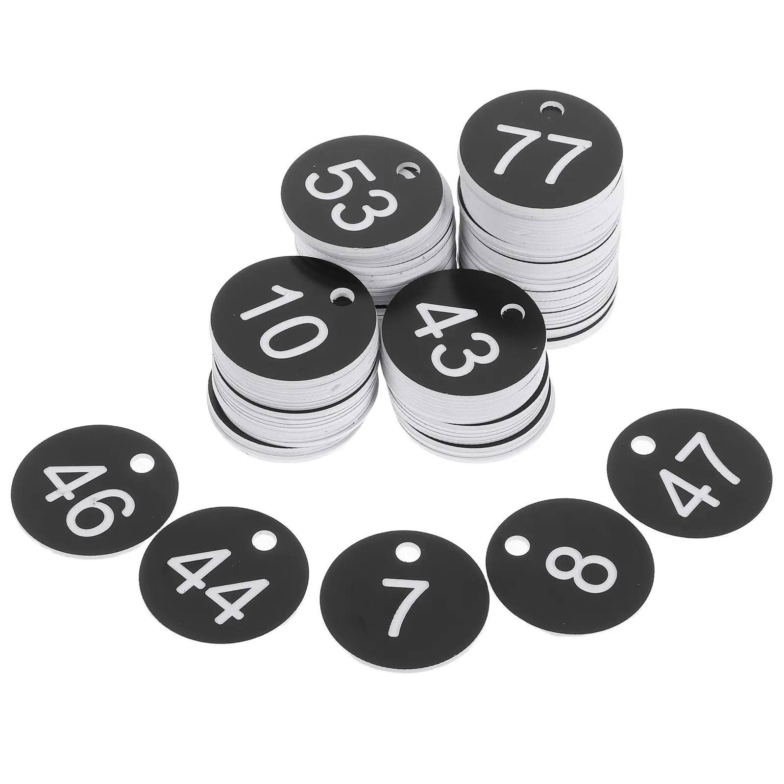 100Pcs Number Tags Plastic Reusable Numbered Labels for Keychains Luggage Desk Office School Restaurant Identification
100Pcs Number Tags Plastic Reusable Numbered Labels for Keychains Luggage Desk Office School Restaurant Identification