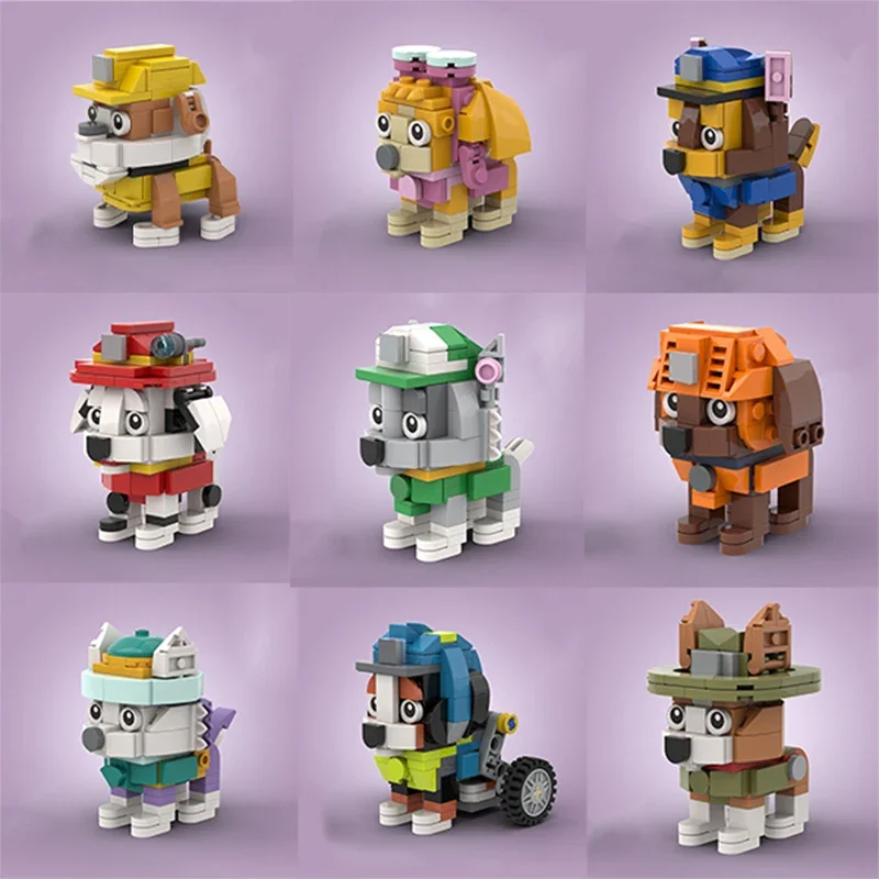 MOC Paw Team Cute cartoon anime puppy Building Block Model Toys Assembly Creative Assembly festival Gifts
MOC Paw Team Cute cartoon anime puppy Building Block Model Toys Assembly Creative Assembly festival Gifts