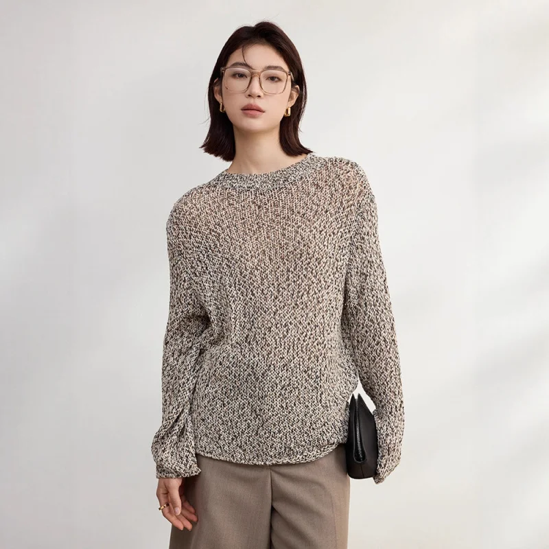 Cloud Cotton Soft Long Sleeve Knitted Sweater Autumn Women'S Side Slit Loose Sweater Women'S Outerwear Hollow Out Blouse Top
Cloud Cotton Soft Long Sleeve Knitted Sweater Autumn Women'S Side Slit Loose Sweater Women'S Outerwear Hollow Out Blouse Top