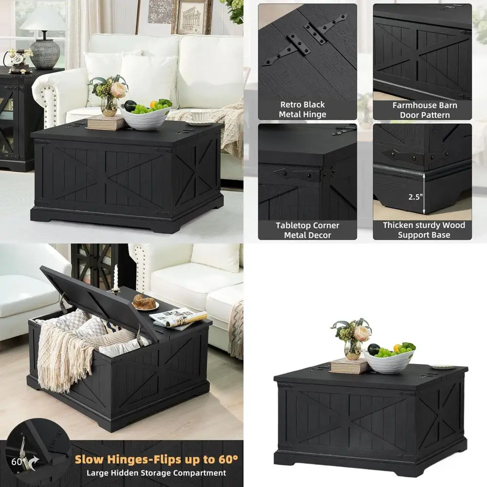 Черный журнальный столик в деревенском стиле с подъемным верхом и деревянным дуговым основанием
Черный журнальный столик в деревенском стиле с подъемным верхом и деревянным дуговым основанием