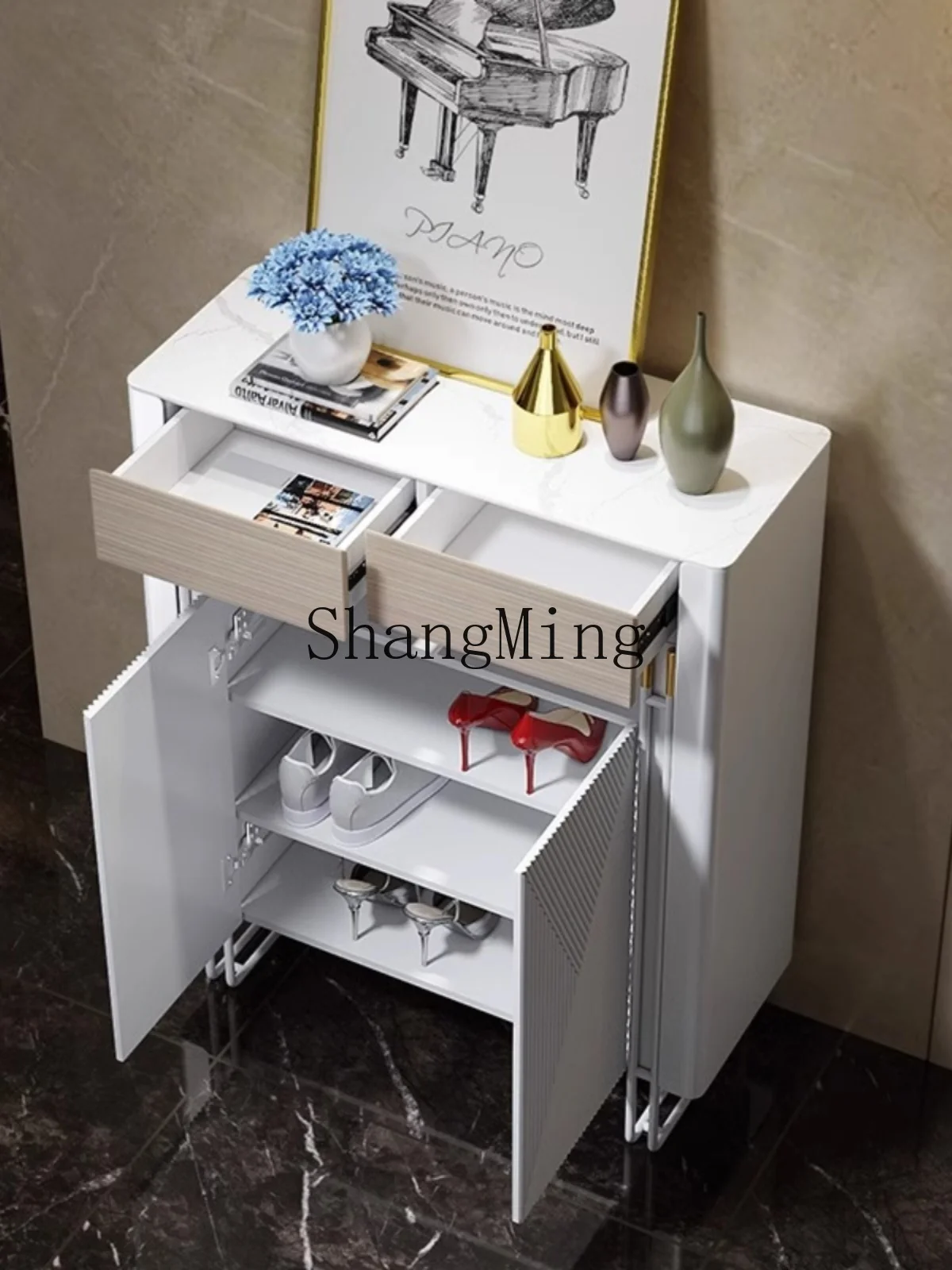 ZYY modern simple door small shoe cabinet modern white foyer entry light luxury cabinet
ZYY modern simple door small shoe cabinet modern white foyer entry light luxury cabinet