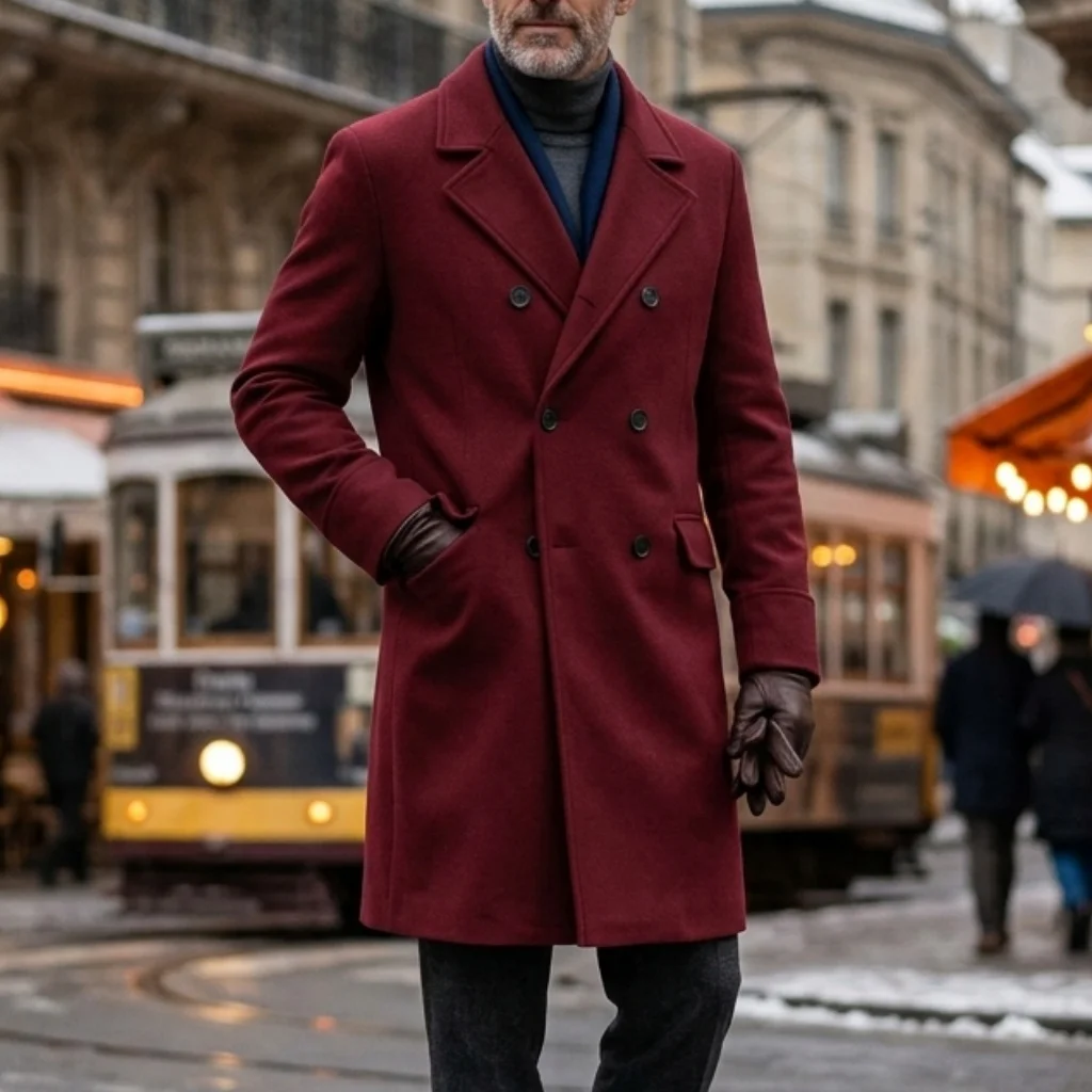 Winter Men's Double-Breasted Trench Coat Warm & Windproof Overknee-Length Jacket Casual to Business Streetwear Long Coat
Winter Men's Double-Breasted Trench Coat Warm & Windproof Overknee-Length Jacket Casual to Business Streetwear Long Coat