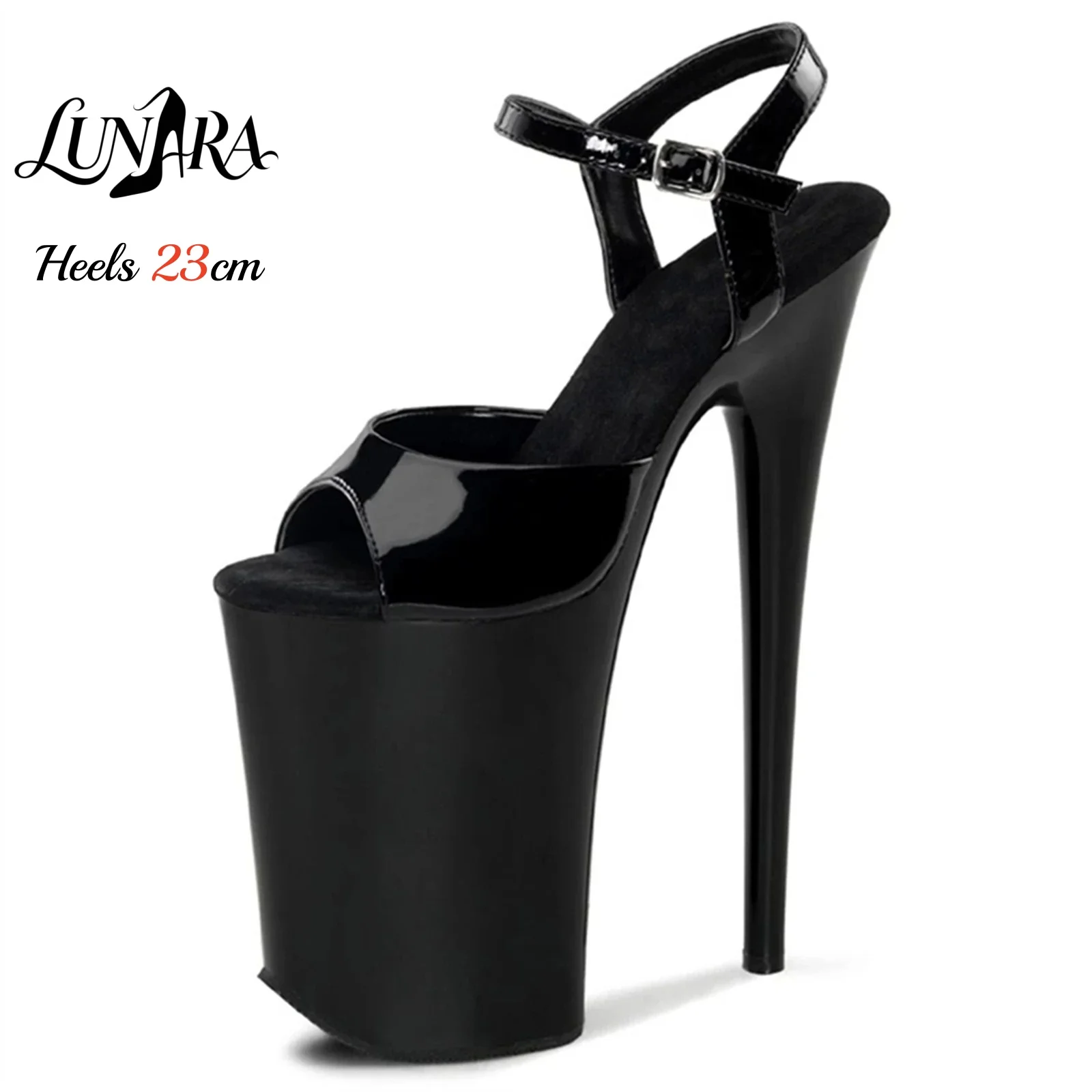 23cm/9Inch Black Patent Exotic Dance Heels Ankle Strap Platform Sandals Pole Dance Stage Non-slip Sexy Ladies Nightclub
23cm/9Inch Black Patent Exotic Dance Heels Ankle Strap Platform Sandals Pole Dance Stage Non-slip Sexy Ladies Nightclub