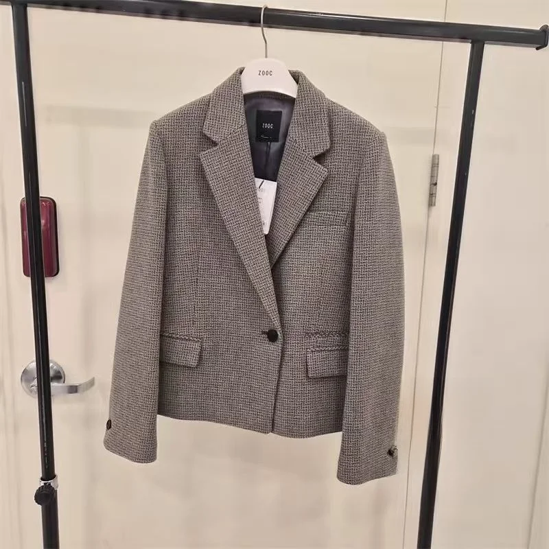 Mimifa ZC Pure Original 63 Wool ort Suit Jaet Women's Winter Faion Casual Long Sve Button Front Ele Feel
Mimifa ZC Pure Original 63 Wool ort Suit Jaet Women's Winter Faion Casual Long Sve Button Front Ele Feel