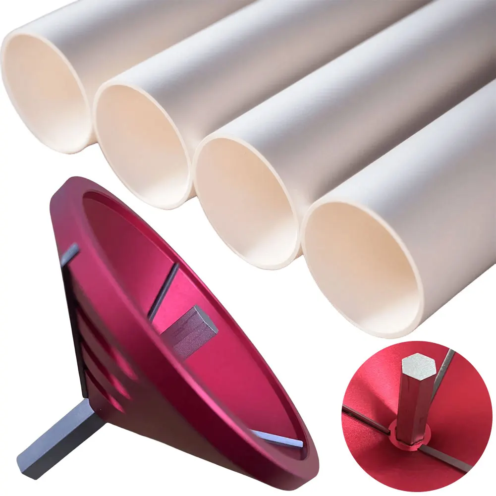 PVC Deburring Tool Pipe Deburring Reamer with 3 Blades Burr Remover Reamer Accurate and Smooth for CPVC ABS PP PE Pipe
PVC Deburring Tool Pipe Deburring Reamer with 3 Blades Burr Remover Reamer Accurate and Smooth for CPVC ABS PP PE Pipe