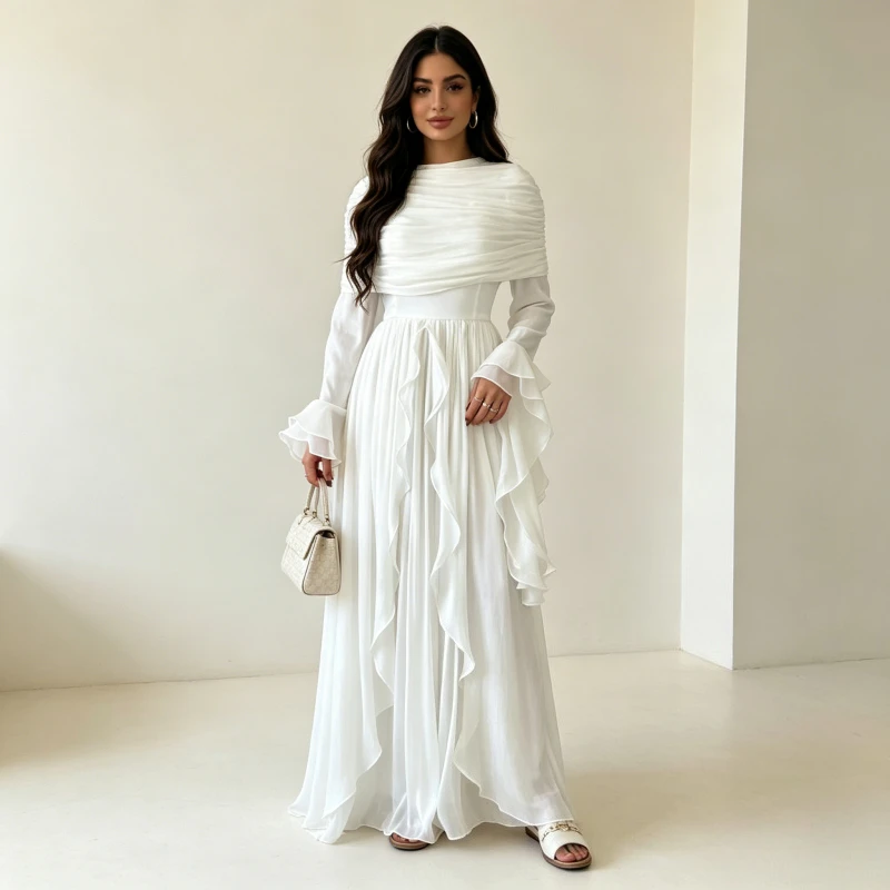 Women Eid Pleated Dress Abaya Muslim Solid Kaftan Ramadan Party Dresses Vestidos Morocco Dubai Jalabiya Arab Robe Summer 2026
Women Eid Pleated Dress Abaya Muslim Solid Kaftan Ramadan Party Dresses Vestidos Morocco Dubai Jalabiya Arab Robe Summer 2026