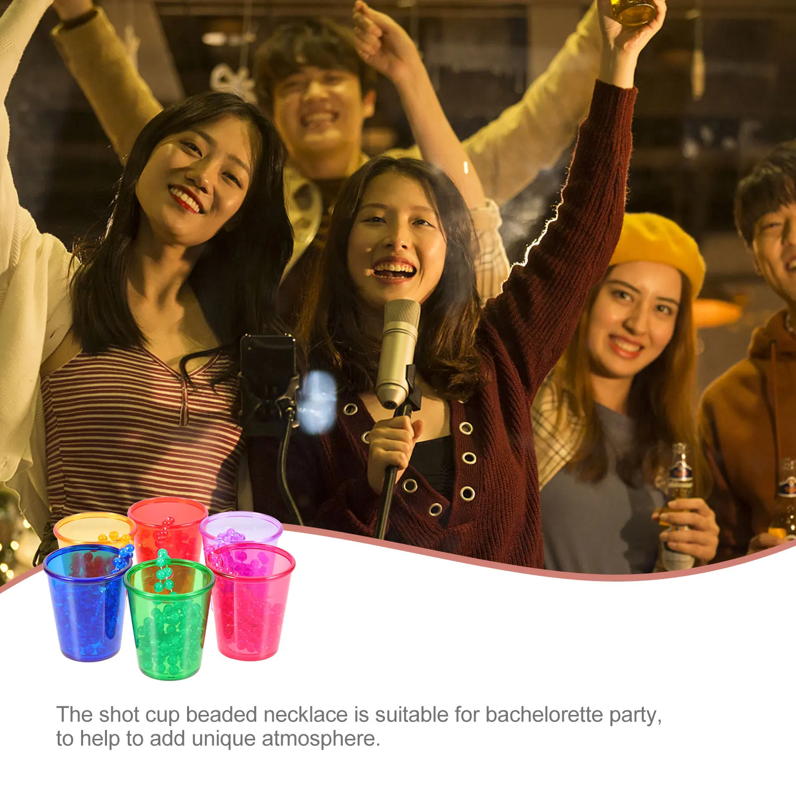 12 Pcs Beaded Mug Shot Cups Necklace Pendants for Party Bachelor Prom Practical Bride Plastic Safe Decorative Gift
12 Pcs Beaded Mug Shot Cups Necklace Pendants for Party Bachelor Prom Practical Bride Plastic Safe Decorative Gift