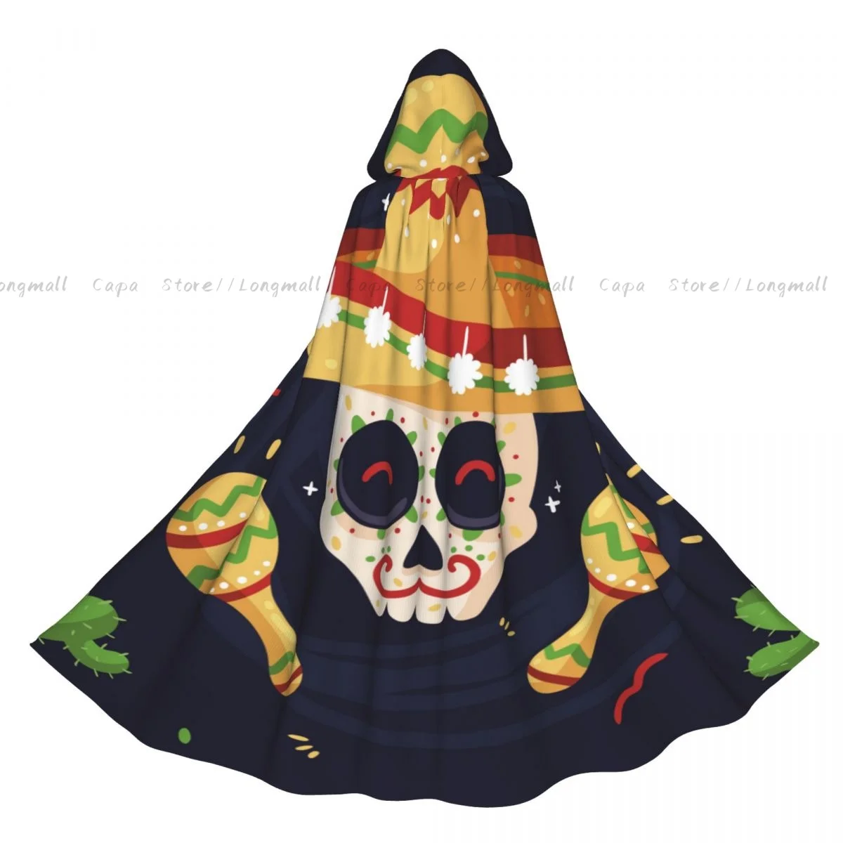 Cinco De Mayo With Skull Cloak Hooded Cosplay Costume Halloween Adult Long Party Cape
Cinco De Mayo With Skull Cloak Hooded Cosplay Costume Halloween Adult Long Party Cape