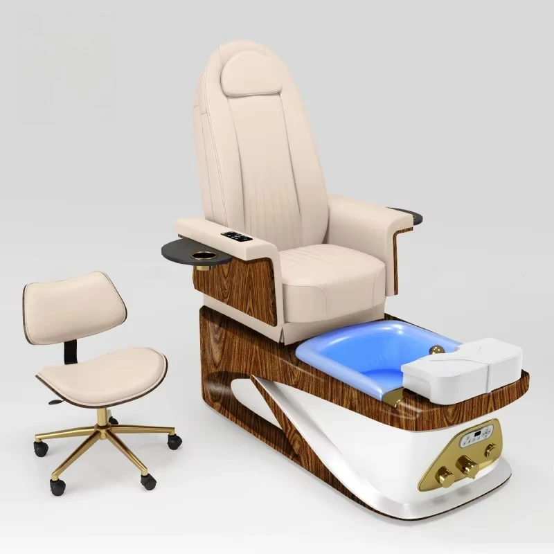 Luxury Nail Salon Equipment Kneading Massage Pedicure Chair Modern Electric Adjustable Foot Spa Chair with Jet Pump
Luxury Nail Salon Equipment Kneading Massage Pedicure Chair Modern Electric Adjustable Foot Spa Chair with Jet Pump