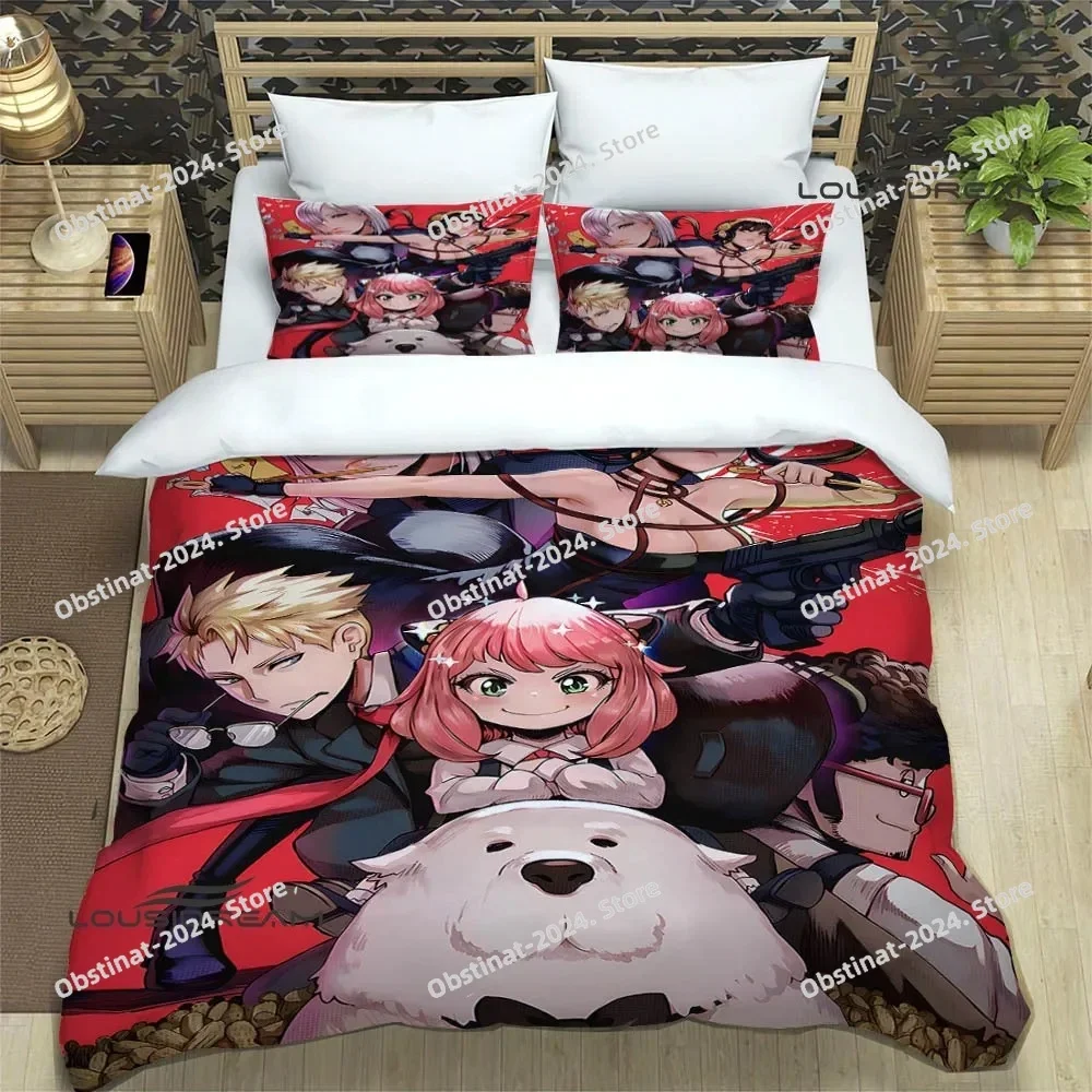 Cute Cartoon SPY×FAMILY Bedding Sets exquisite bed supplies set duvet cover bed comforter set bedding set luxury birthday gift
Cute Cartoon SPY×FAMILY Bedding Sets exquisite bed supplies set duvet cover bed comforter set bedding set luxury birthday gift
