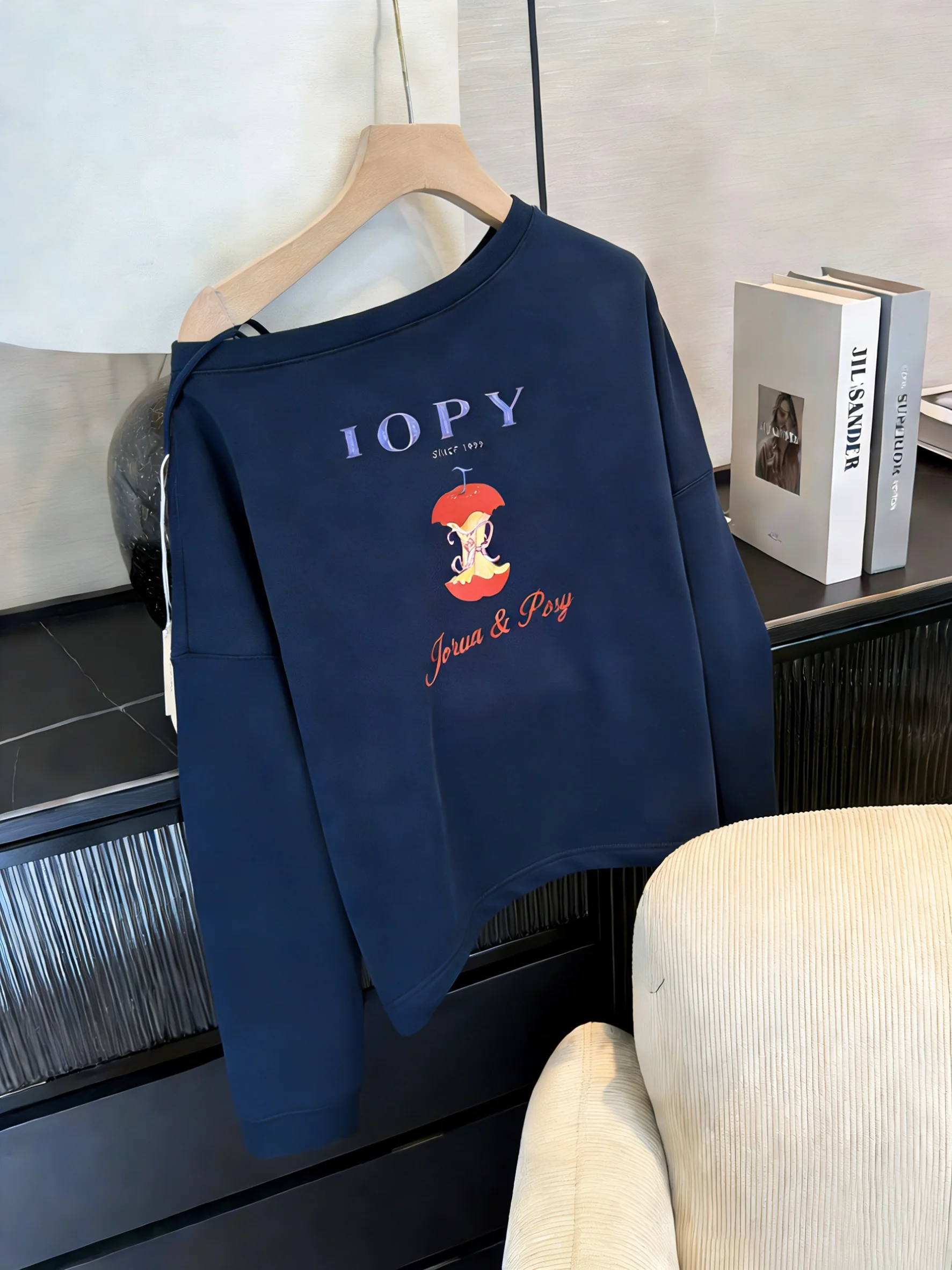 Retro Korean Letter Print Sweatirt Long Sve Asymmetrical oulder Design Spring Autumn Casual Comfortable Women's Top
Retro Korean Letter Print Sweatirt Long Sve Asymmetrical oulder Design Spring Autumn Casual Comfortable Women's Top