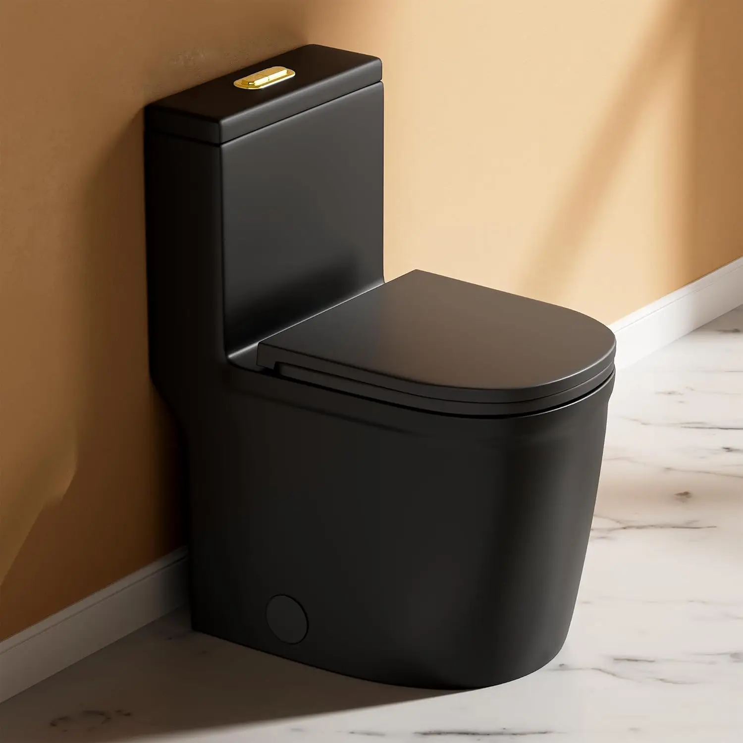 WZ5079BG Compact One Piece Toilet For Small Bathroom, Powerful Dual Flush Modern Tiny Toilet, 12'' Rough-In,23"D x, Custom
WZ5079BG Compact One Piece Toilet For Small Bathroom, Powerful Dual Flush Modern Tiny Toilet, 12'' Rough-In,23"D x, Custom