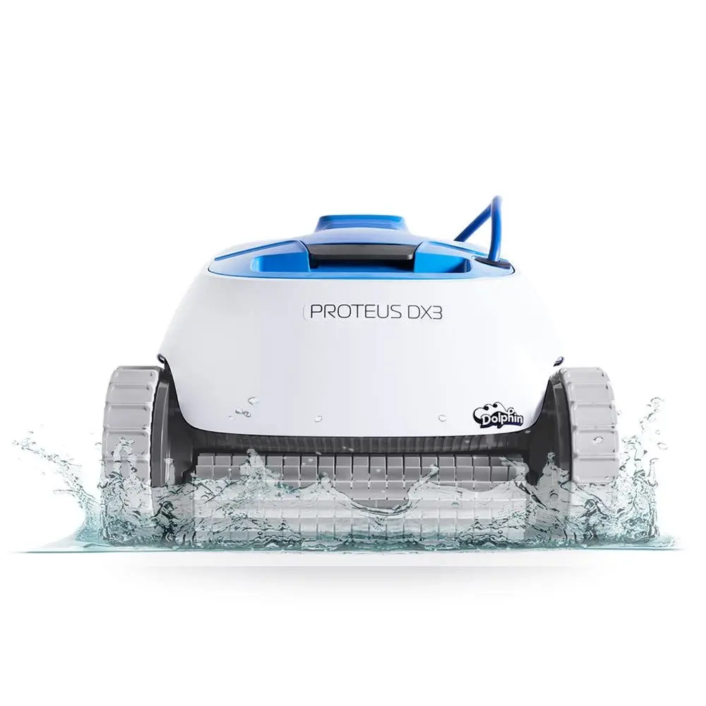 Proteus DX3 Automatic Robotic Pool Vacuum Cleaner, Wall Climbing, Active Scrubber Brush, Ideal for Inground Pools up to 33 FT i
Proteus DX3 Automatic Robotic Pool Vacuum Cleaner, Wall Climbing, Active Scrubber Brush, Ideal for Inground Pools up to 33 FT i