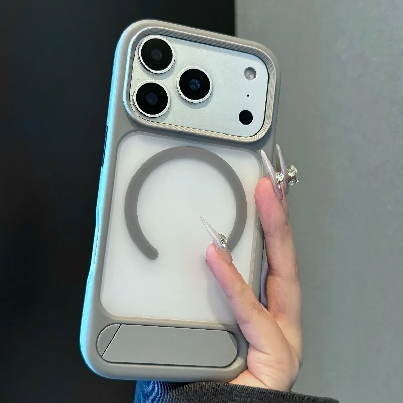 Armor Shockproof Hybrid Case for iPhone 17 16 15 Pro Max Matte Silicone Bumper Shell Bracket Back Cover Coque Magnetic Capinhas
Armor Shockproof Hybrid Case for iPhone 17 16 15 Pro Max Matte Silicone Bumper Shell Bracket Back Cover Coque Magnetic Capinhas
