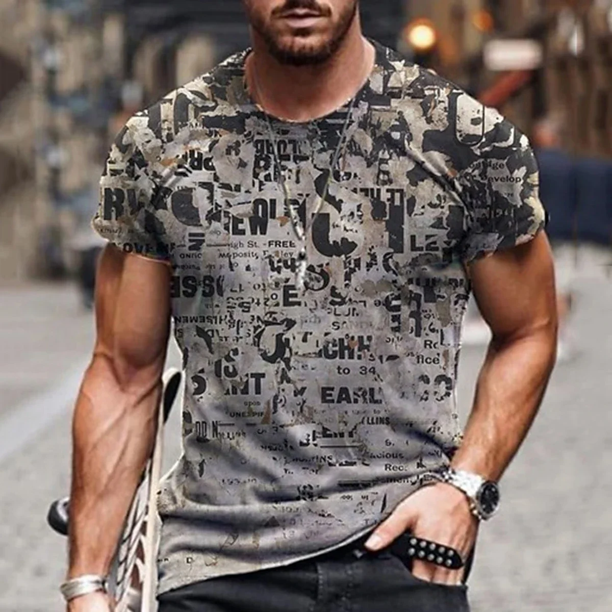 Men's Quality 3D Personalized T-shirt High-definition 3D Printing Not Easy to Fade Summer Quick Drying Loose Short Sleeved Shirt
Men's Quality 3D Personalized T-shirt High-definition 3D Printing Not Easy to Fade Summer Quick Drying Loose Short Sleeved Shirt