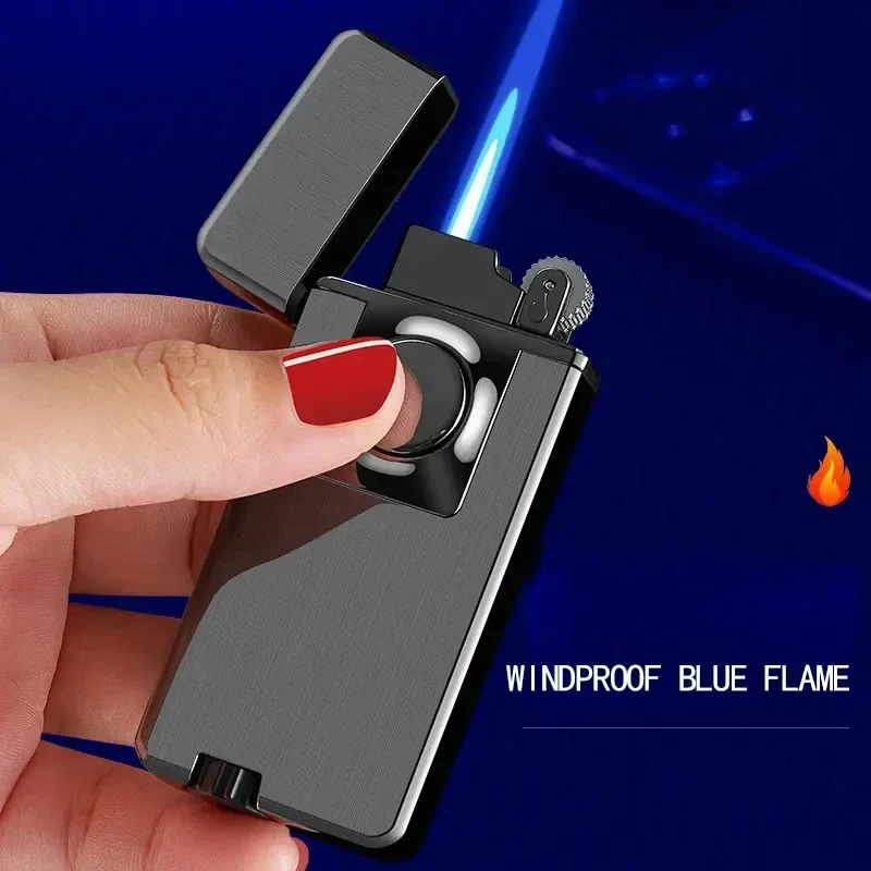 Creative Dual Flame Grinding Wheel Cigarette Lighter Metal Windproof Turbo Lighter Portable Outdoor Butane Gas Lighter Men Gift
Creative Dual Flame Grinding Wheel Cigarette Lighter Metal Windproof Turbo Lighter Portable Outdoor Butane Gas Lighter Men Gift