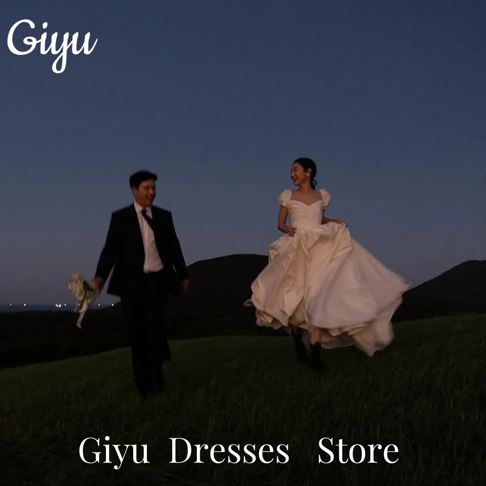 Giyu Princess A Line Korea Wedding Dress Puff Short Sleeves Elegant Bridal Gowns Corset Back Floor-Length Customized 웨딩드레스 2025
Giyu Princess A Line Korea Wedding Dress Puff Short Sleeves Elegant Bridal Gowns Corset Back Floor-Length Customized 웨딩드레스 2025