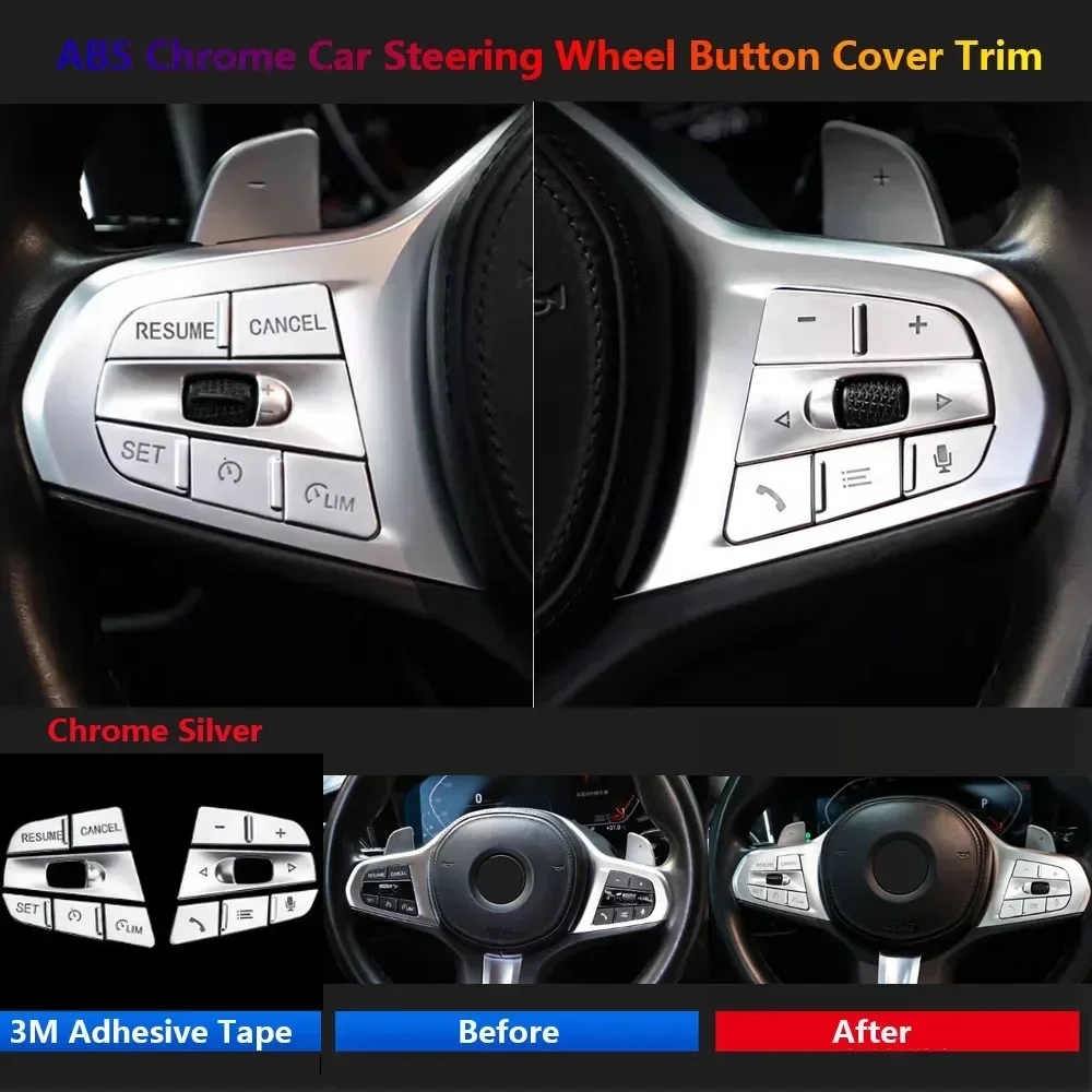 For BMW 3 4 5 6 GT X3 X4 X5 X6 X7 Z4 G30 G20 G22 G32 G01 G02 G05 G06 G29 Car Steering Wheel Panel Interior Stickers Trim Cover
For BMW 3 4 5 6 GT X3 X4 X5 X6 X7 Z4 G30 G20 G22 G32 G01 G02 G05 G06 G29 Car Steering Wheel Panel Interior Stickers Trim Cover