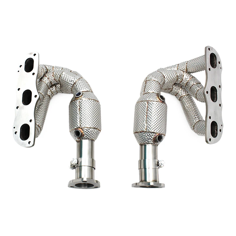 Stainless Steel Exhaust Pipe with Catalyst, Compatible with Porsche 911 997/997.2 Carrera 3.6L/3.8L 2008-2011, Exhaust Manifold
Stainless Steel Exhaust Pipe with Catalyst, Compatible with Porsche 911 997/997.2 Carrera 3.6L/3.8L 2008-2011, Exhaust Manifold