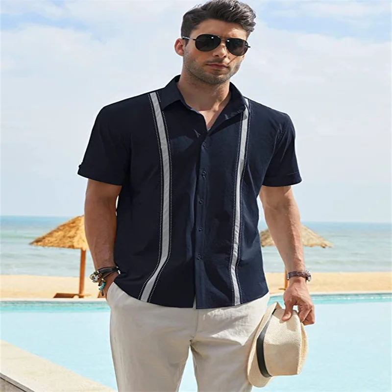 Праздничные пляжные полосатые мужские топы с 3D принтом, мужские/женские повседневные модные рубашки с короткими рукавами, рубашка на пуговицах с лацканами, одежда
Праздничные пляжные полосатые мужские топы с 3D принтом, мужские/женские повседневные модные рубашки с короткими рукавами, рубашка на пуговицах с лацканами, одежда