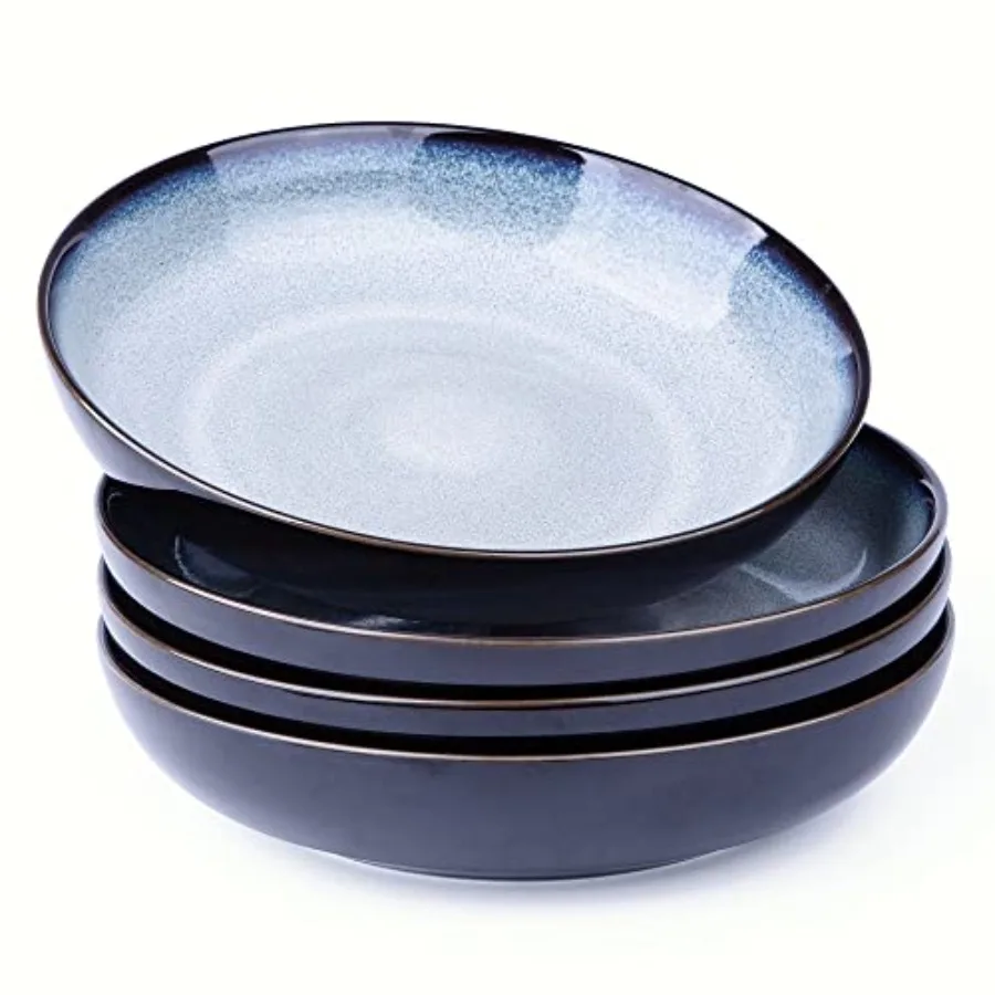 Pasta BowlsCeramic 38oz Pasta Bowls 9.0" Reactive Glaze Pasta Bowl Microwave and Dishwasher Oven Safe Large Wide Serving Bowls
Pasta BowlsCeramic 38oz Pasta Bowls 9.0" Reactive Glaze Pasta Bowl Microwave and Dishwasher Oven Safe Large Wide Serving Bowls
