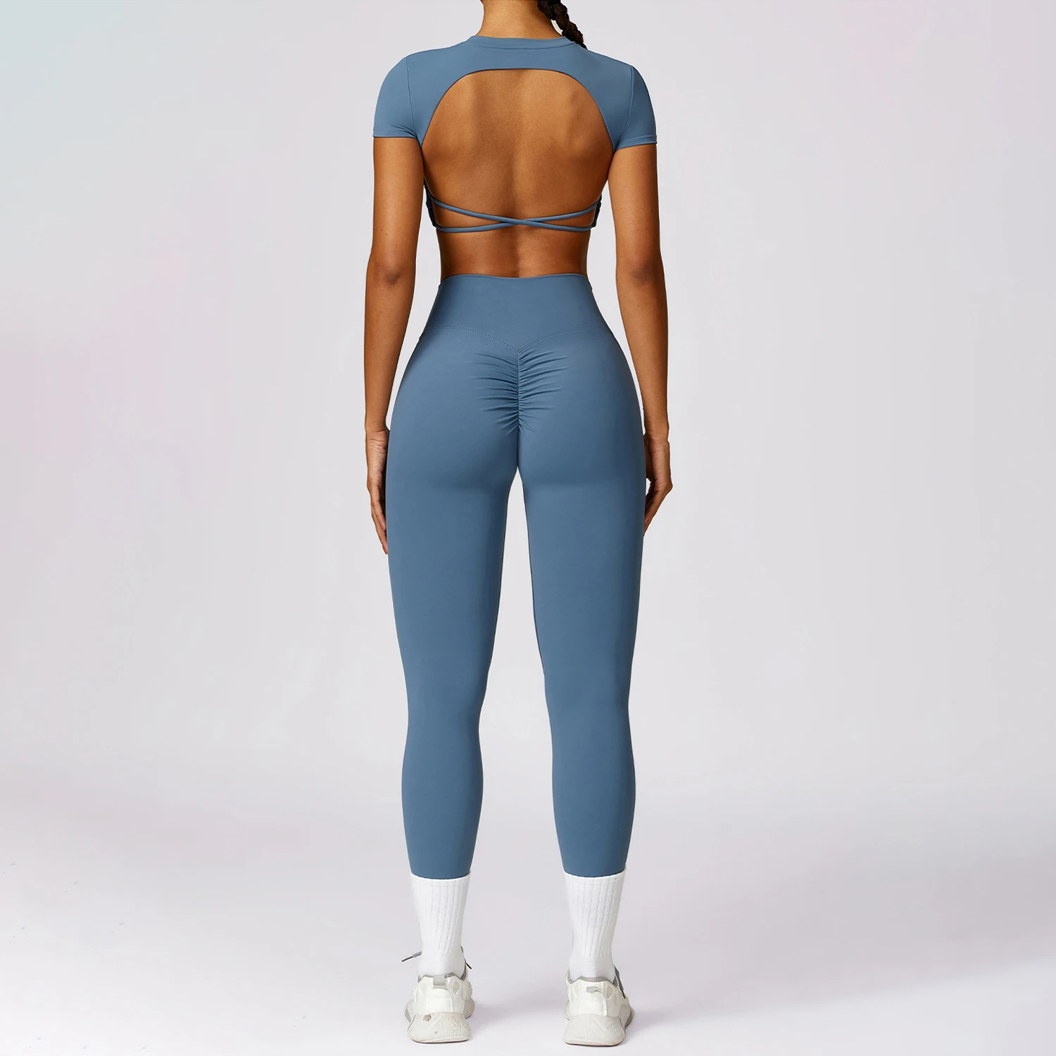 2PCS Back Yoga Suit Ladies Sportswear Sexy Cross Backless Top Tight Running Sportswear Outer Wear Quick Dry Fitness Clothing
2PCS Back Yoga Suit Ladies Sportswear Sexy Cross Backless Top Tight Running Sportswear Outer Wear Quick Dry Fitness Clothing