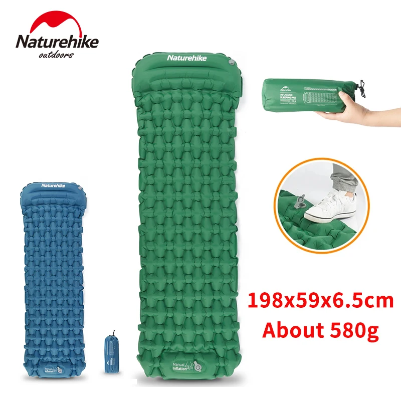Naturehike Single Inflatable Mattress Camping Outdoor Hiking 40D Nylon Waterproof Sleeping Pad Foot Press Air Mat with Pillow
Naturehike Single Inflatable Mattress Camping Outdoor Hiking 40D Nylon Waterproof Sleeping Pad Foot Press Air Mat with Pillow