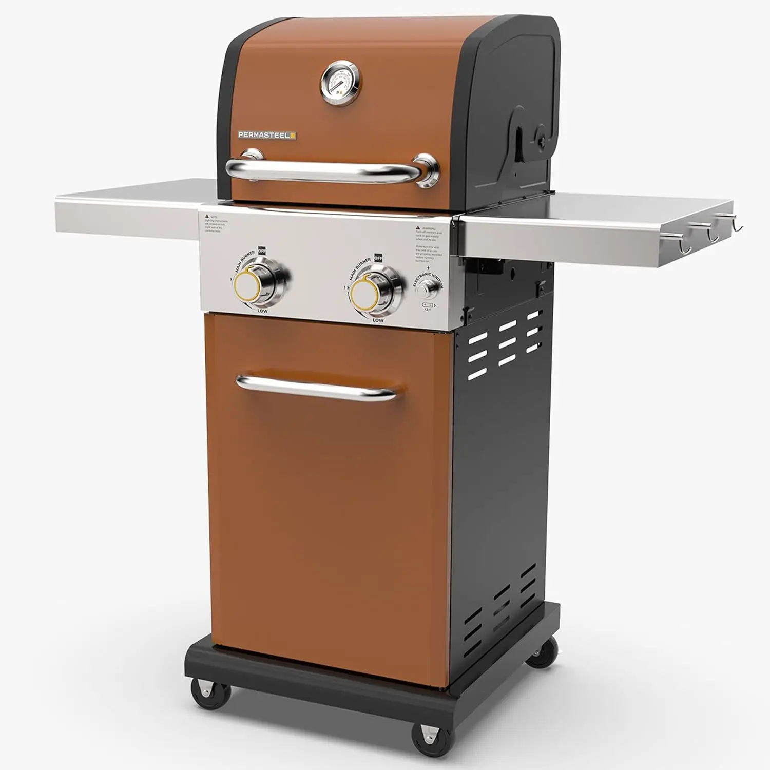 2-Burner Propane Gas Grill, BBQ Grill with Foldable Side Tables & Tool Hooks, Perfect for Outdoor Cooking, Patio & Garden, Coppe
2-Burner Propane Gas Grill, BBQ Grill with Foldable Side Tables & Tool Hooks, Perfect for Outdoor Cooking, Patio & Garden, Coppe