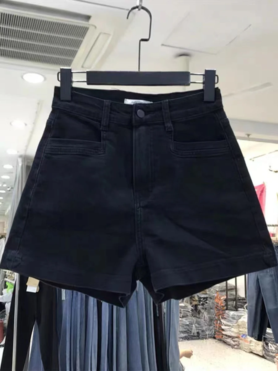 Summer Trend Brand Hot Outfit Classic Mini Denim Black Shorts Women's Close-fitting Commuting and Shopping Women's Clothing Wh1
Summer Trend Brand Hot Outfit Classic Mini Denim Black Shorts Women's Close-fitting Commuting and Shopping Women's Clothing Wh1