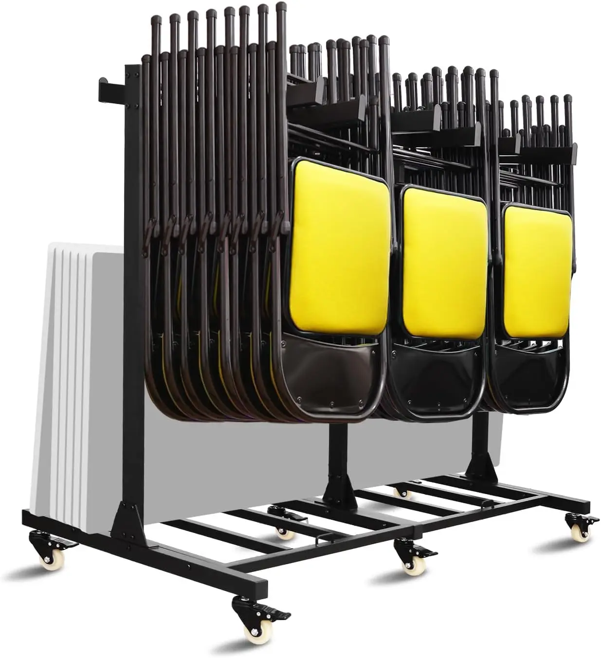Folding Chair Storage Cart Rack Folding Table Storage Rack Locking Rubber Wheels Capacity Hold Weight
Folding Chair Storage Cart Rack Folding Table Storage Rack Locking Rubber Wheels Capacity Hold Weight