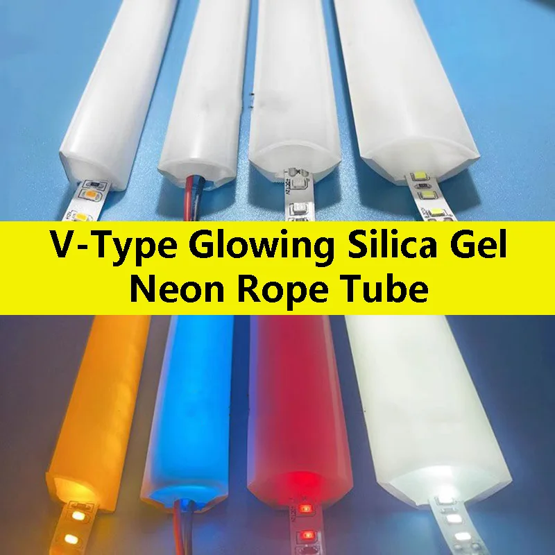 V-Type Glowing Silica Gel Neon Rope Tube Flexible Outdoor Waterproof Silicone Diffuse Channel Bookcase Cabinet Strip Light
V-Type Glowing Silica Gel Neon Rope Tube Flexible Outdoor Waterproof Silicone Diffuse Channel Bookcase Cabinet Strip Light